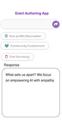AI chat assistant mobile screen