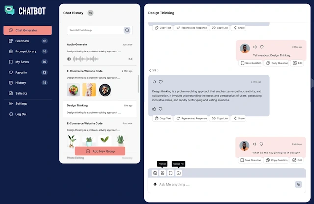 Machine learning model results screen